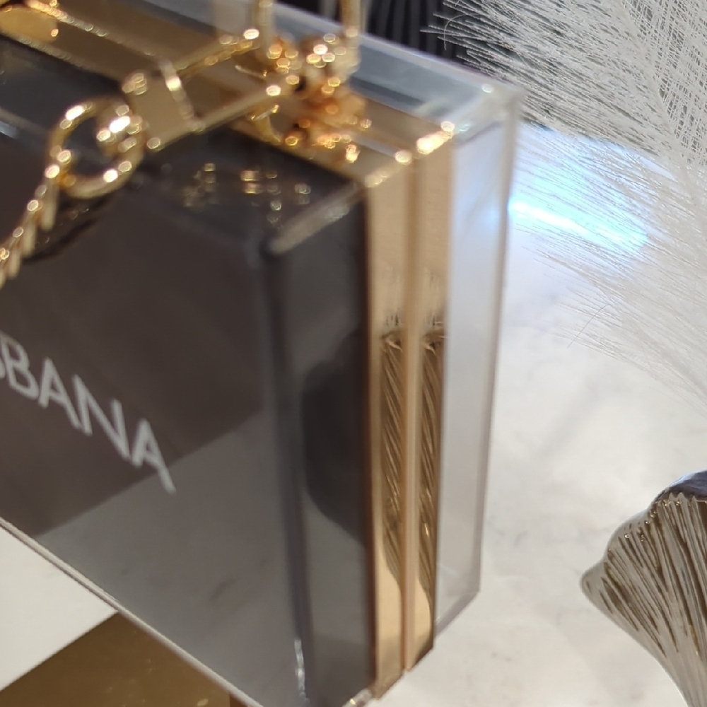 SOLD | Dolce & Gabbana Paper Shopping Bag Upcycled Novelty Clutch - Picture 5 of 6